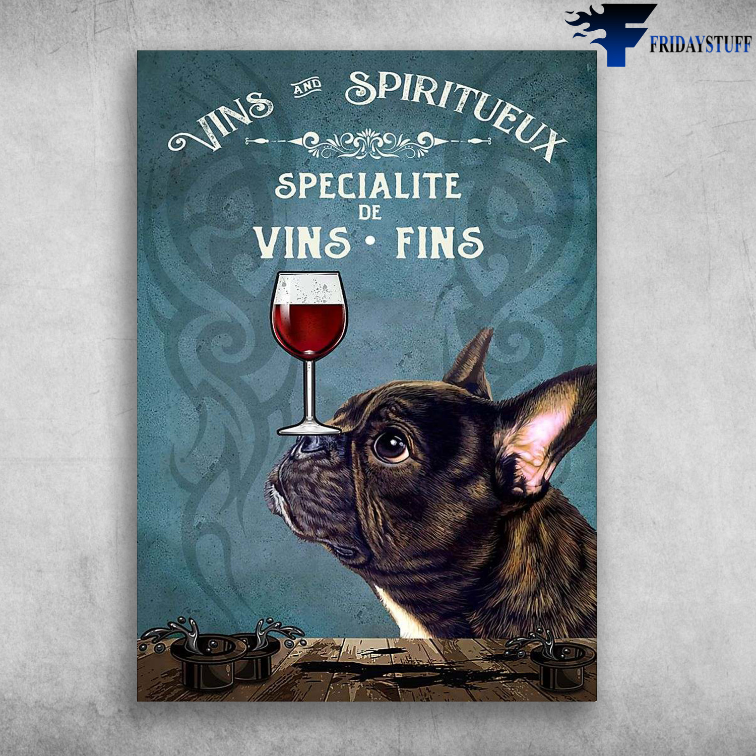 French Bulldog Wine - Vins And Spiritueux, Specialite De Vins Fins