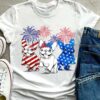 Frenchie dog - America independence day, America flag