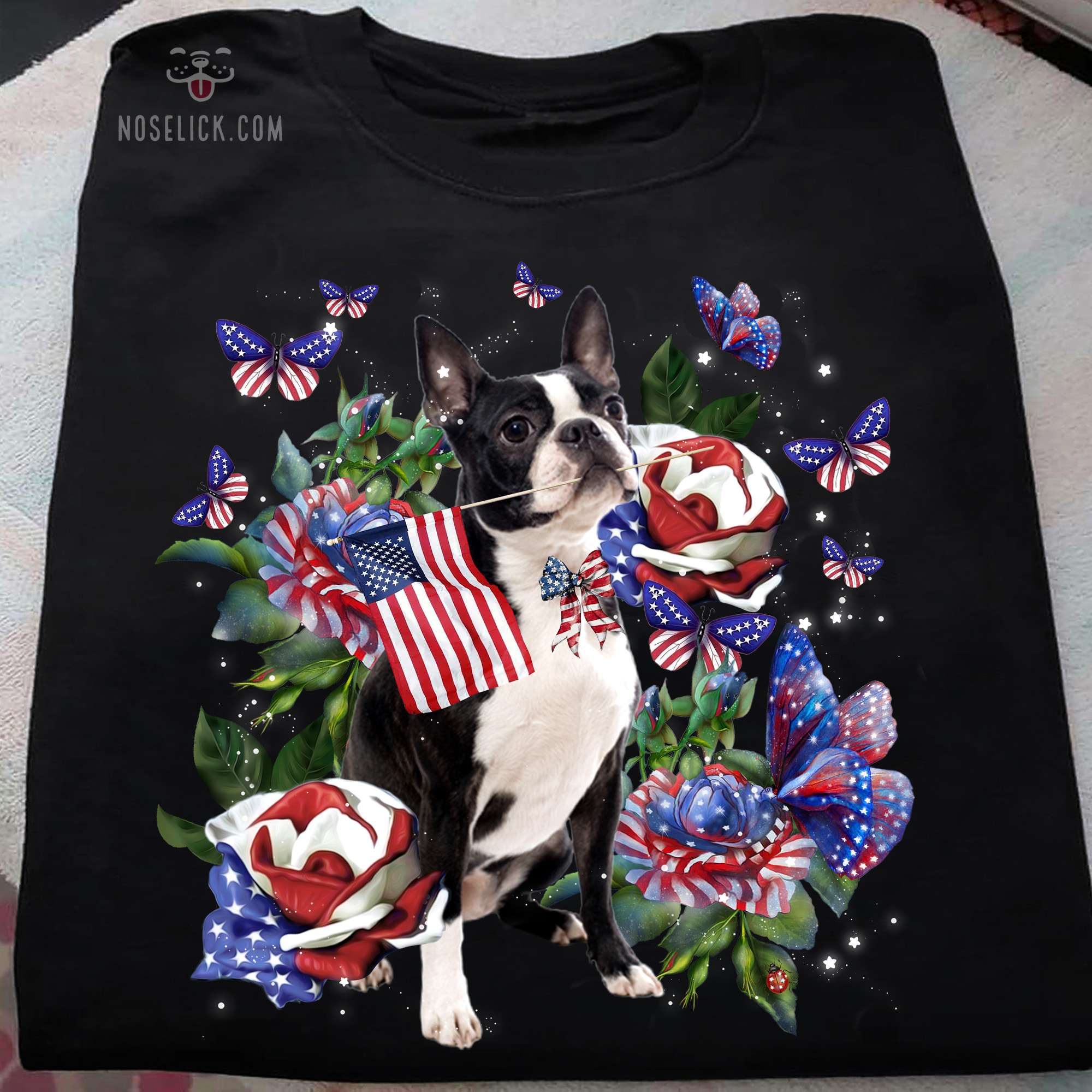 Frenchie dog - America independence day, dog lover