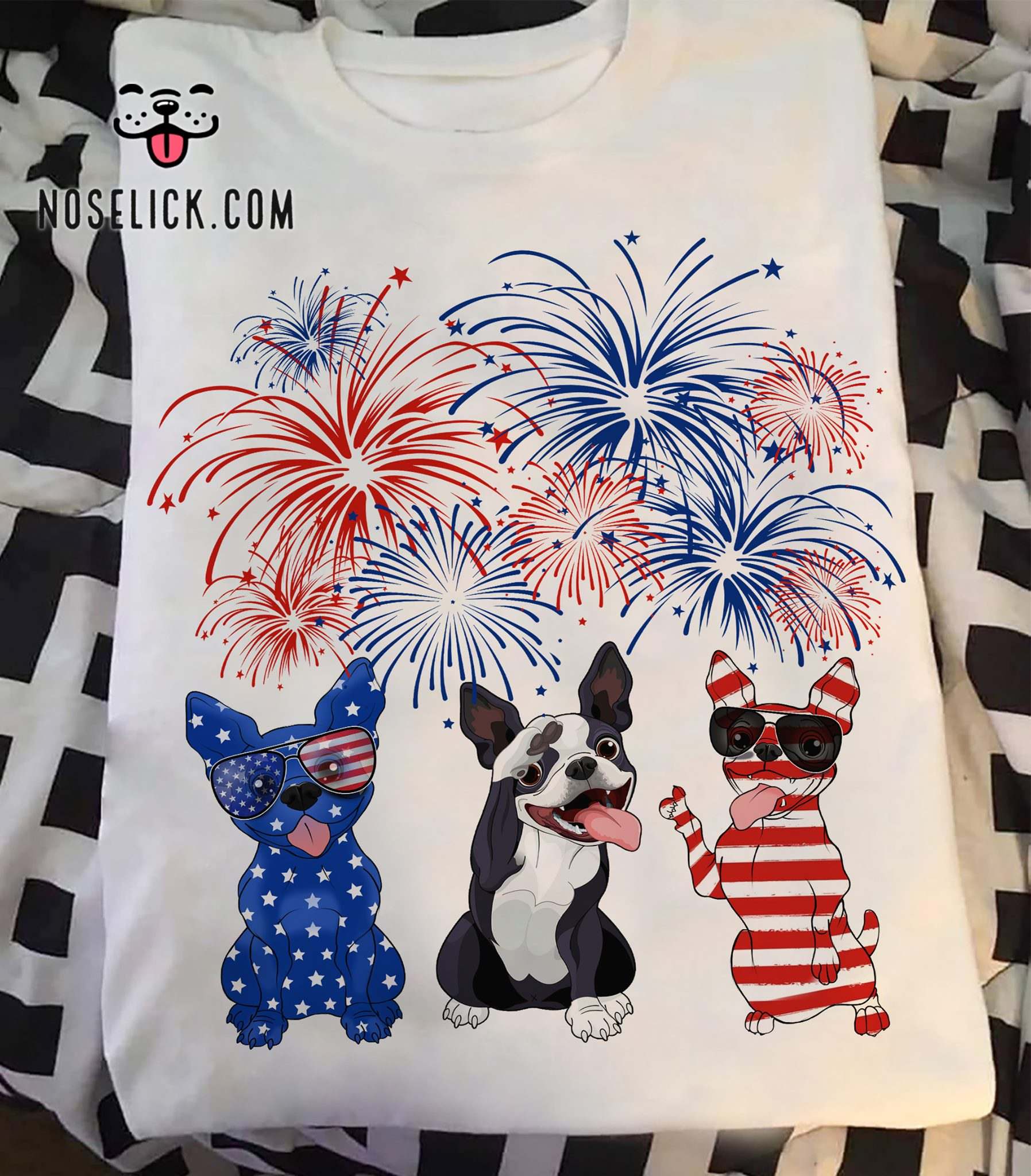 Frenchie dog - American dog lover, America independence day