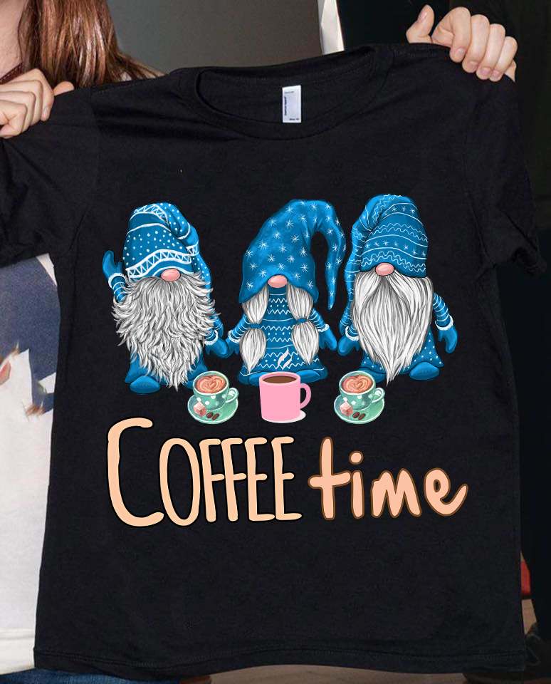 Garden gnome - Coffee lover, coffee time