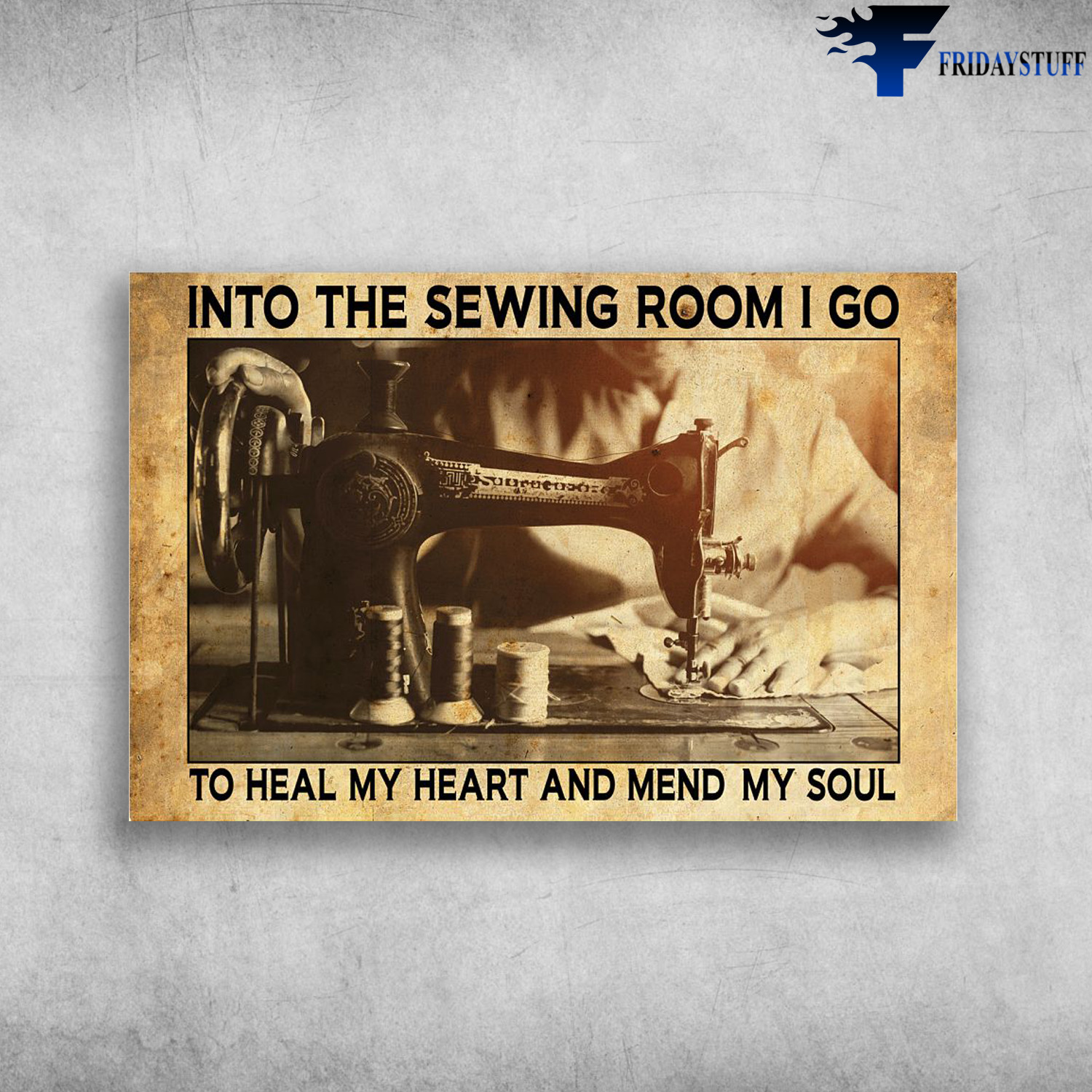 Girl Sewing - Into The Sewing Room, I Go To Heal My Heart, And Mend My Soul