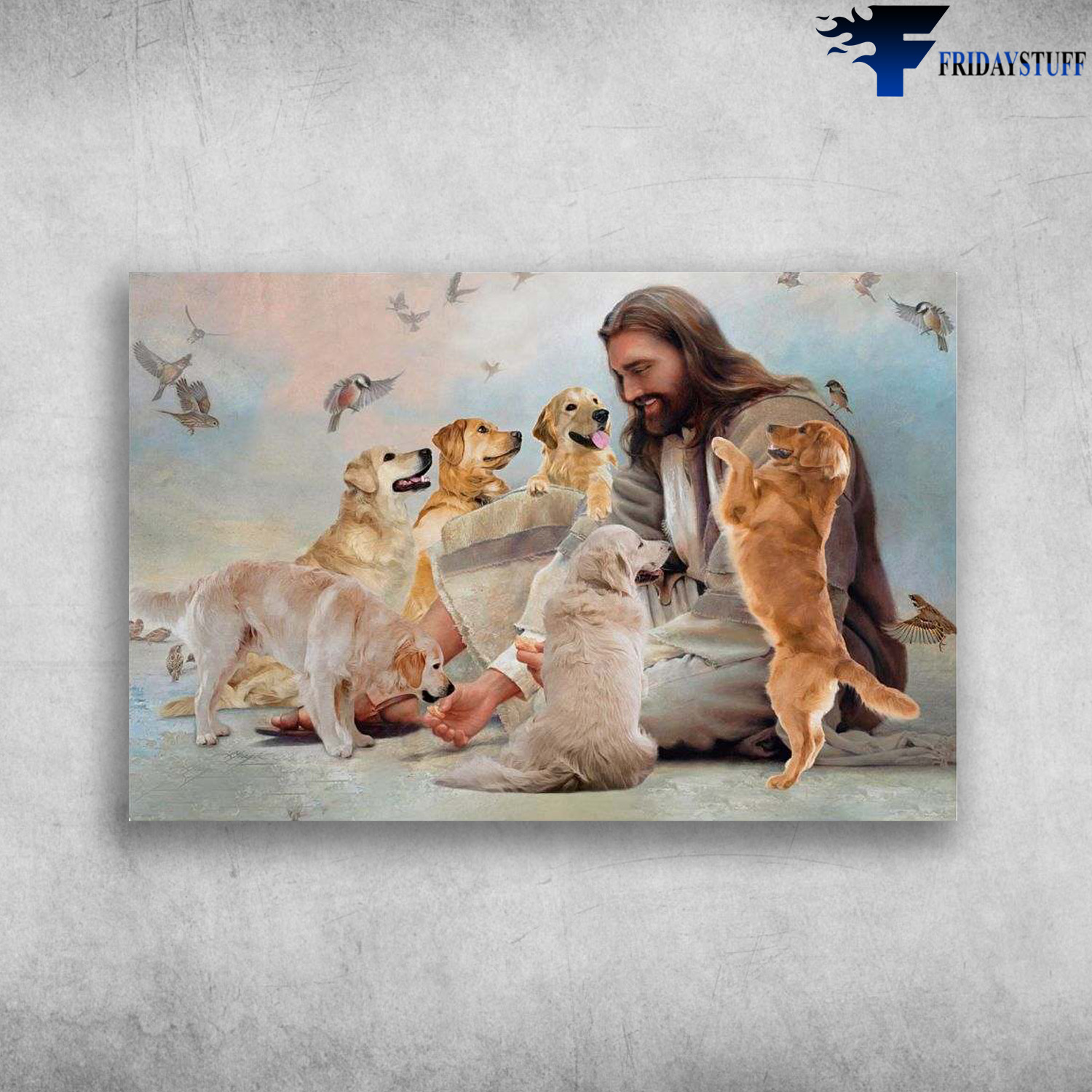 Golden Retriever God - Jesus And Dog, God Dog Lover