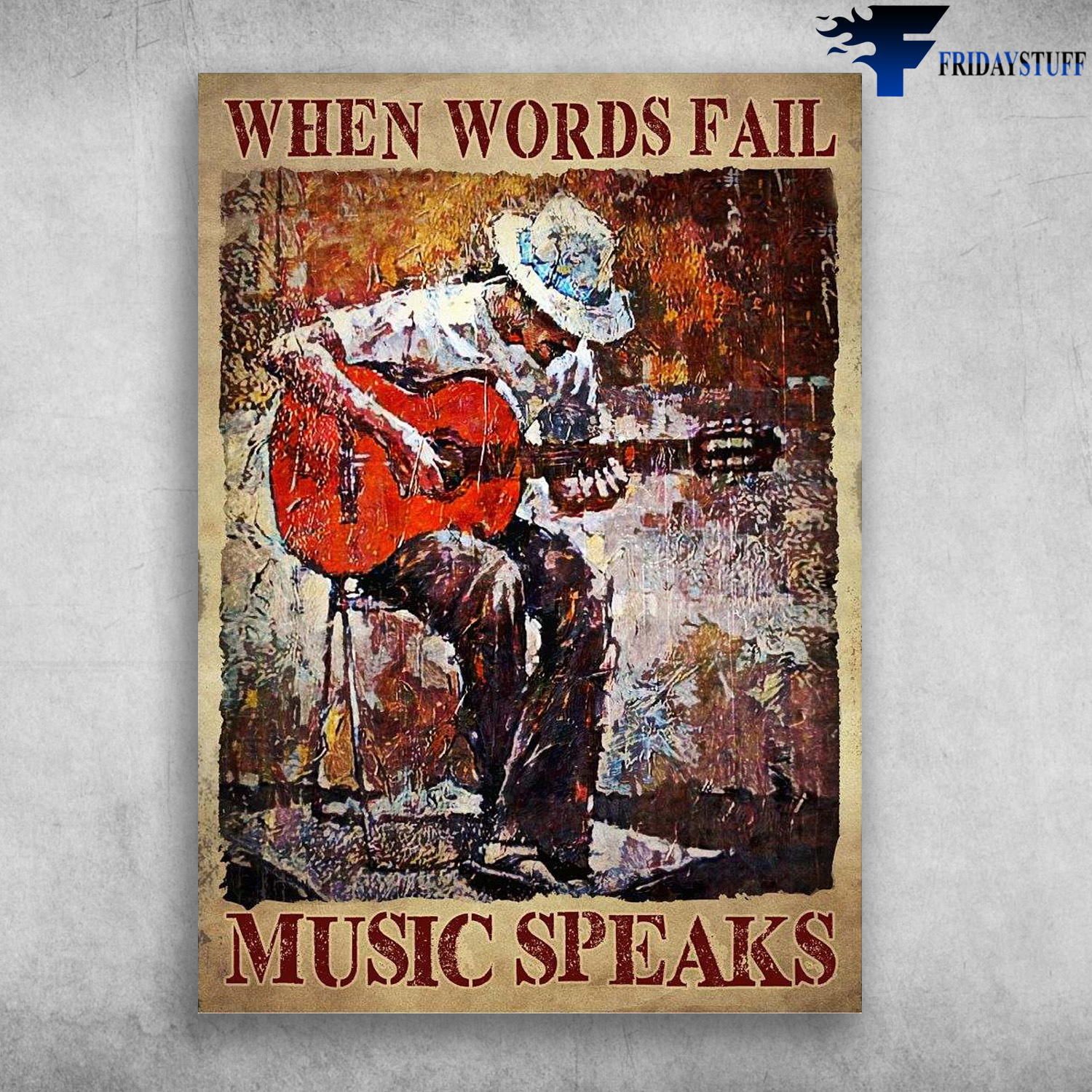 Guitar Man - When Words Fall, Music Speaks