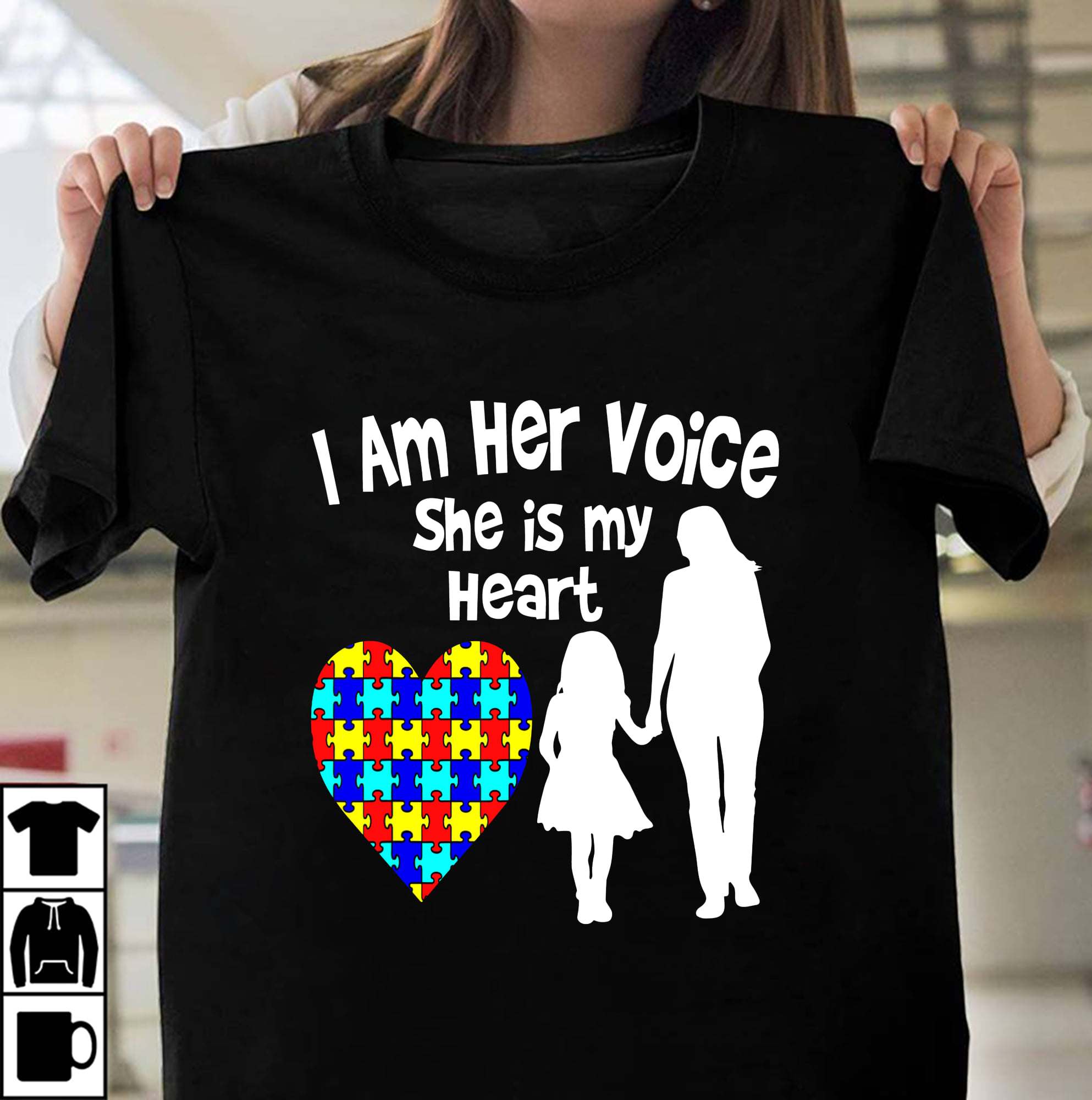 I am her voice she is my heart - Mother and daughter, autism awareness