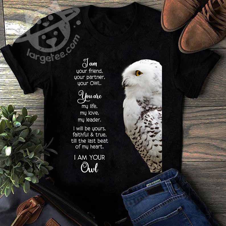 I am your friend, your partner, your owl - White owl, owl lover