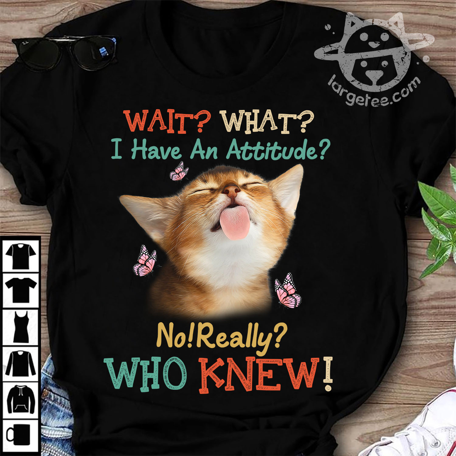 I have an attitude - Cat attitude, cute kitty cat