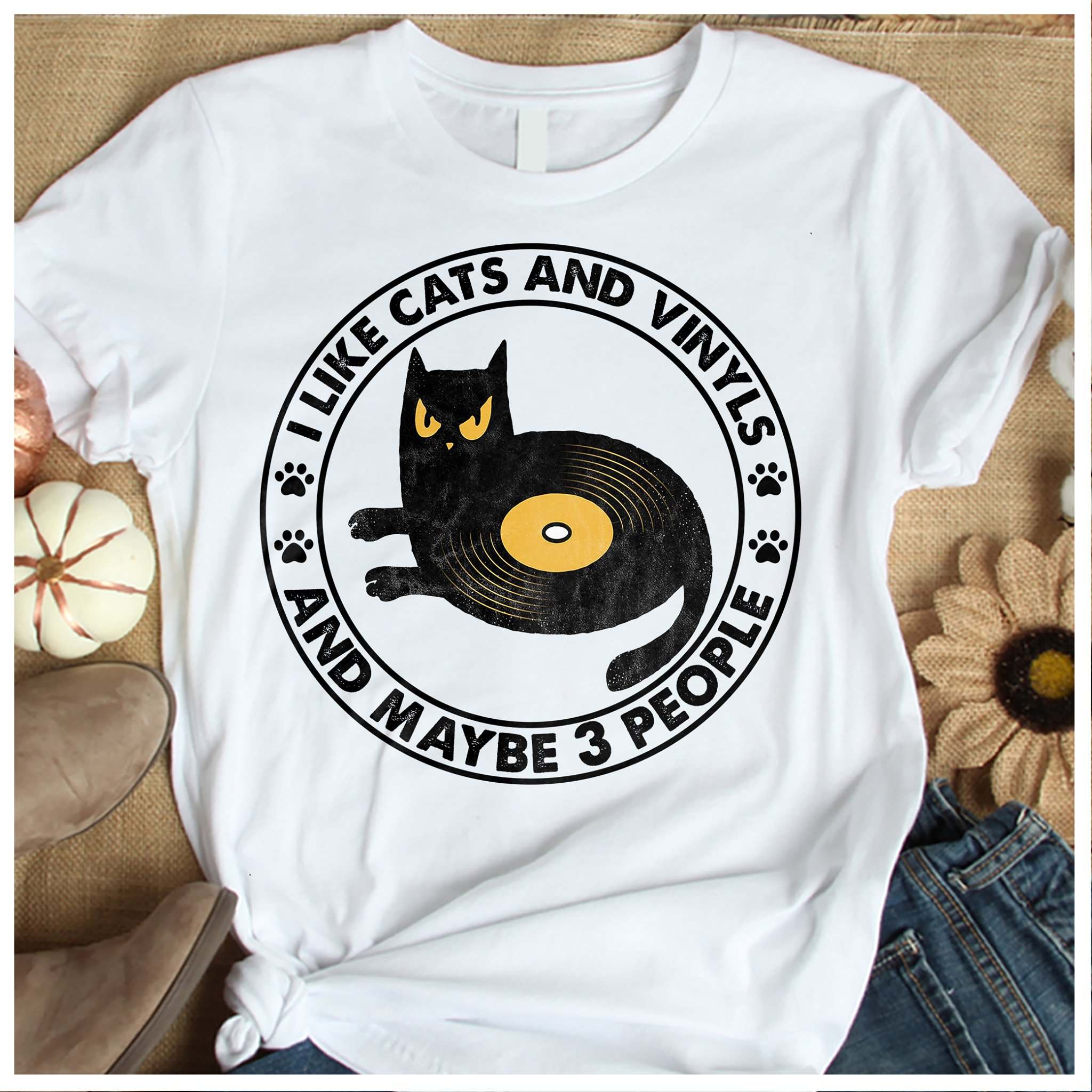 I like cats and vinyls and maybe 3 people - Vinyls music