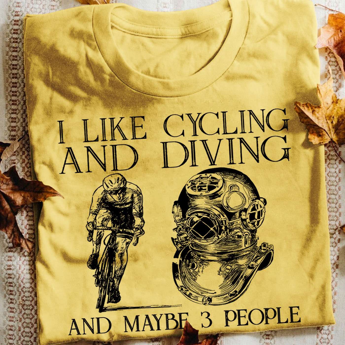 I like cycling and diving