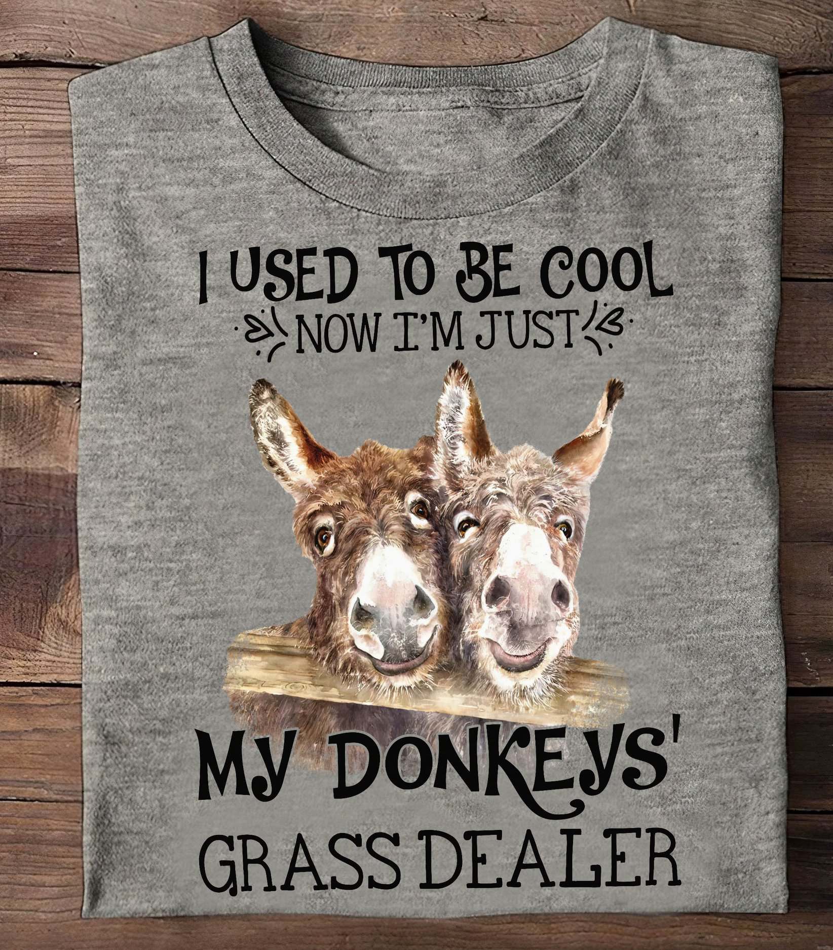 I used to be cool now I'm just my donkey's grass dealer - Donkey lover
