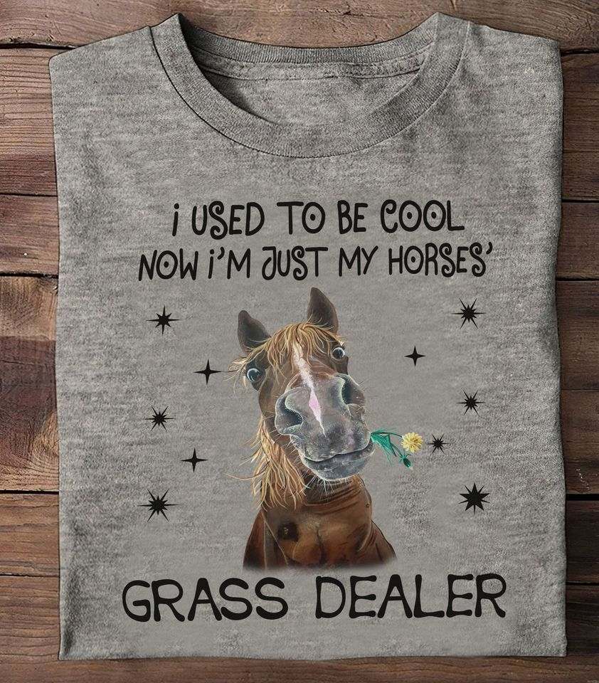 I used to be cool now i'm just my horses' grass dealer