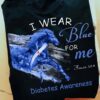 I wear blue for me - Diabetes awareness, running horse