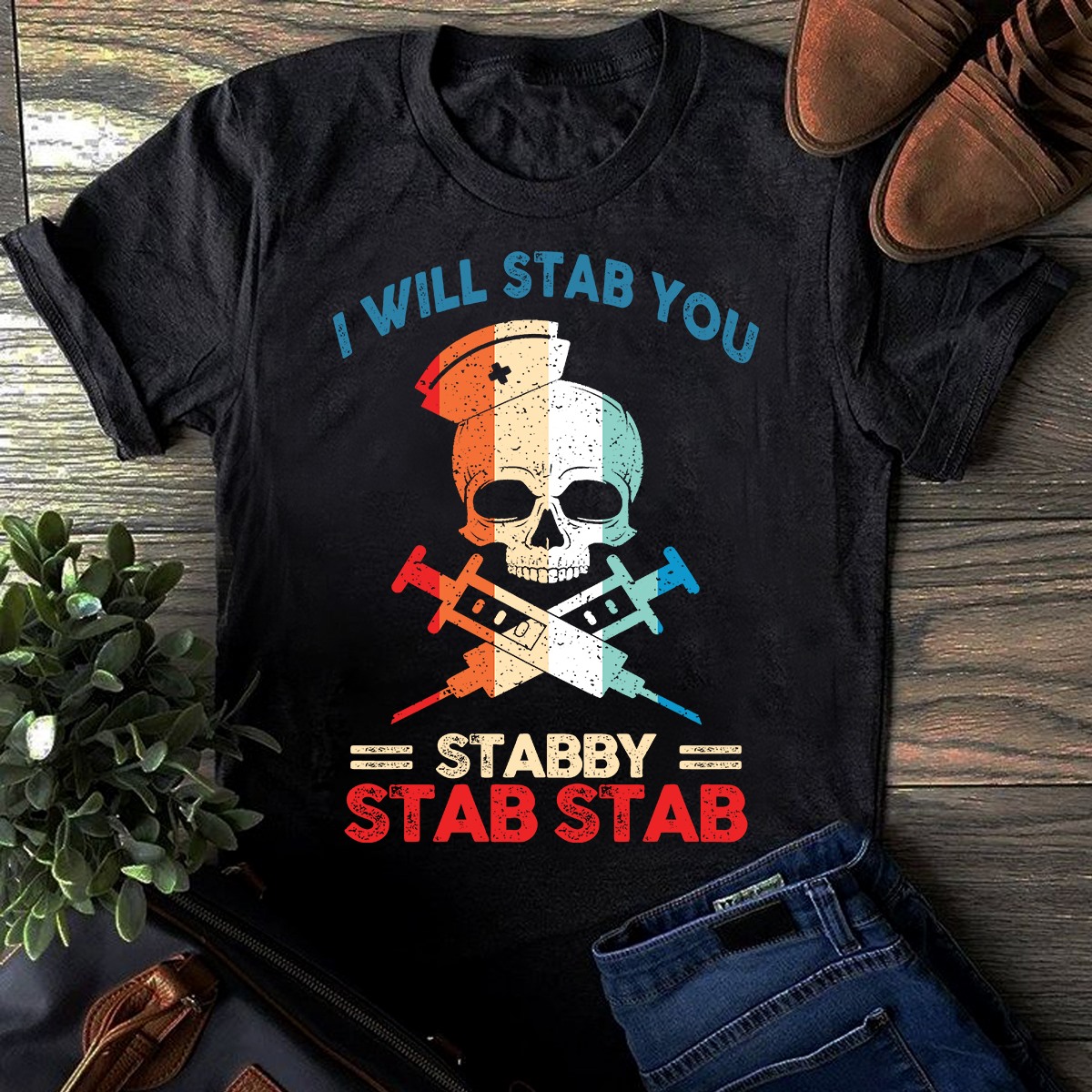 I will stab you stabby stab stab - Evil nurse, nurse the job