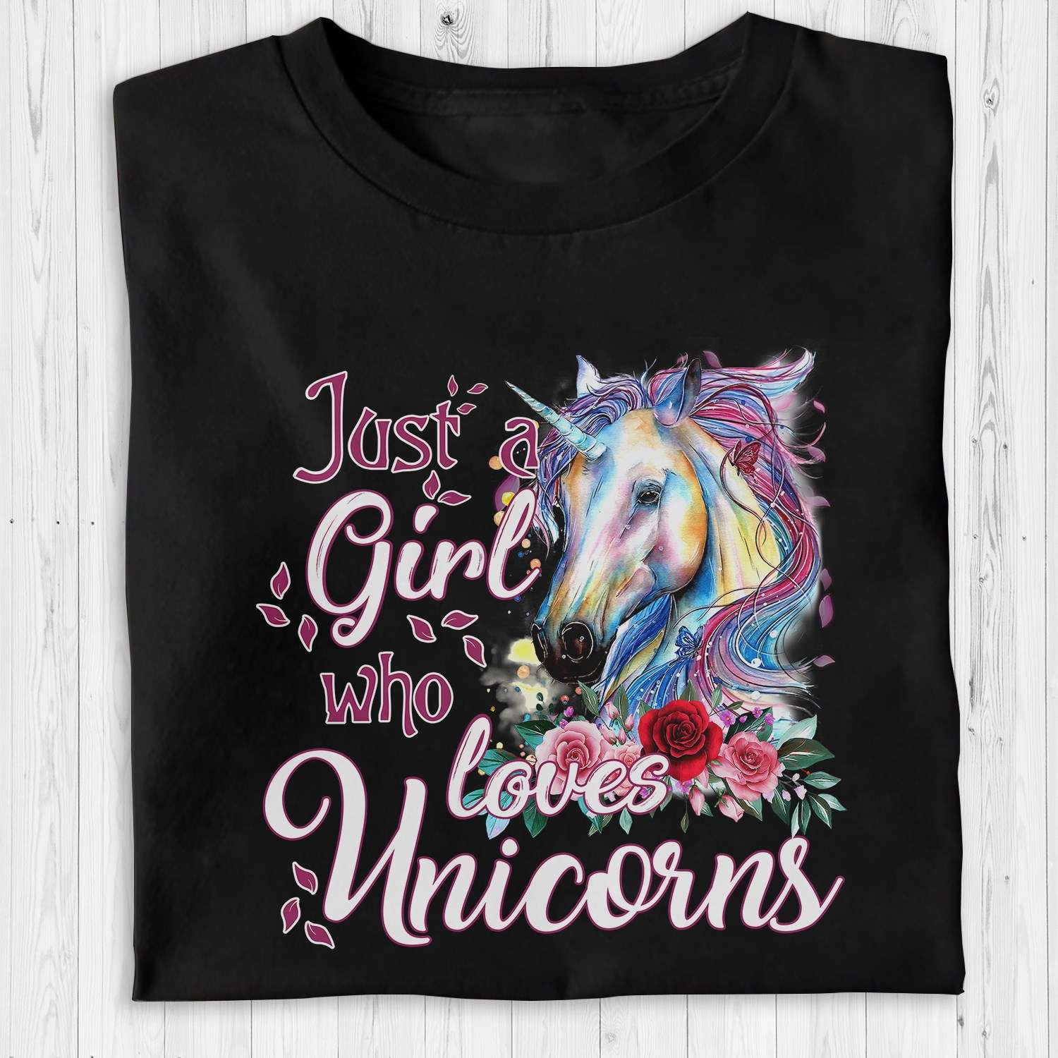 Just a girl who loves unicorns - Unicorn lover, unicorn girl