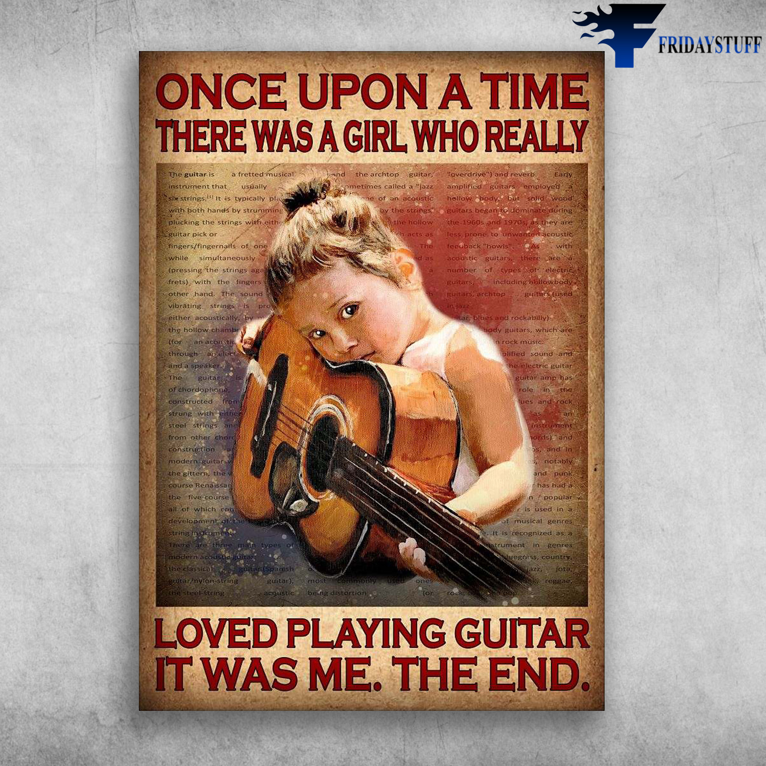 Little Girl Guitar - Once Upon A Time, There Was A Girl, Who Really Loved Playing Guitar, It Was Me, The End