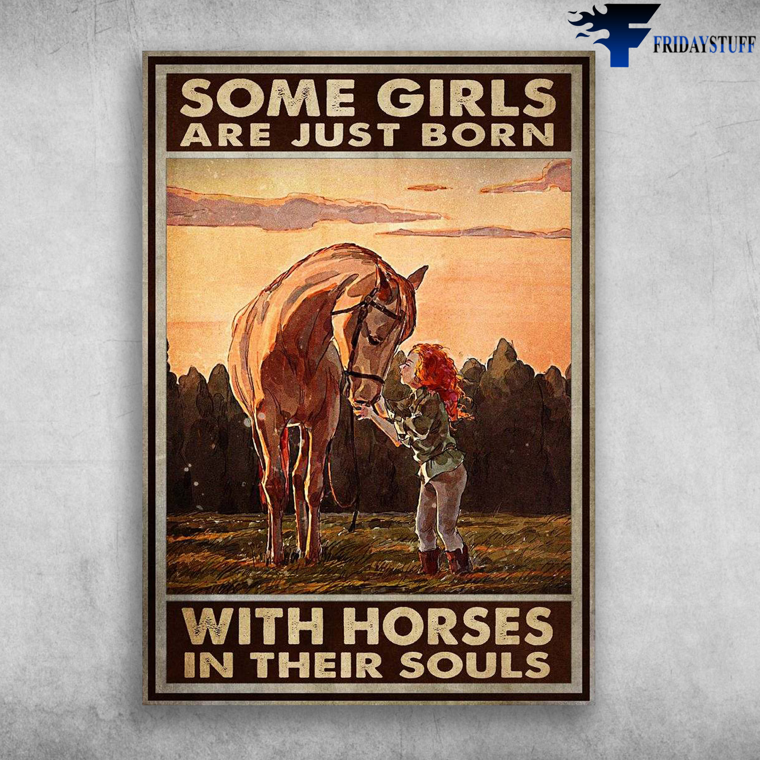 Little Girl Loves Horse - Some Girls Are Just Born, With Horses In Their Souls