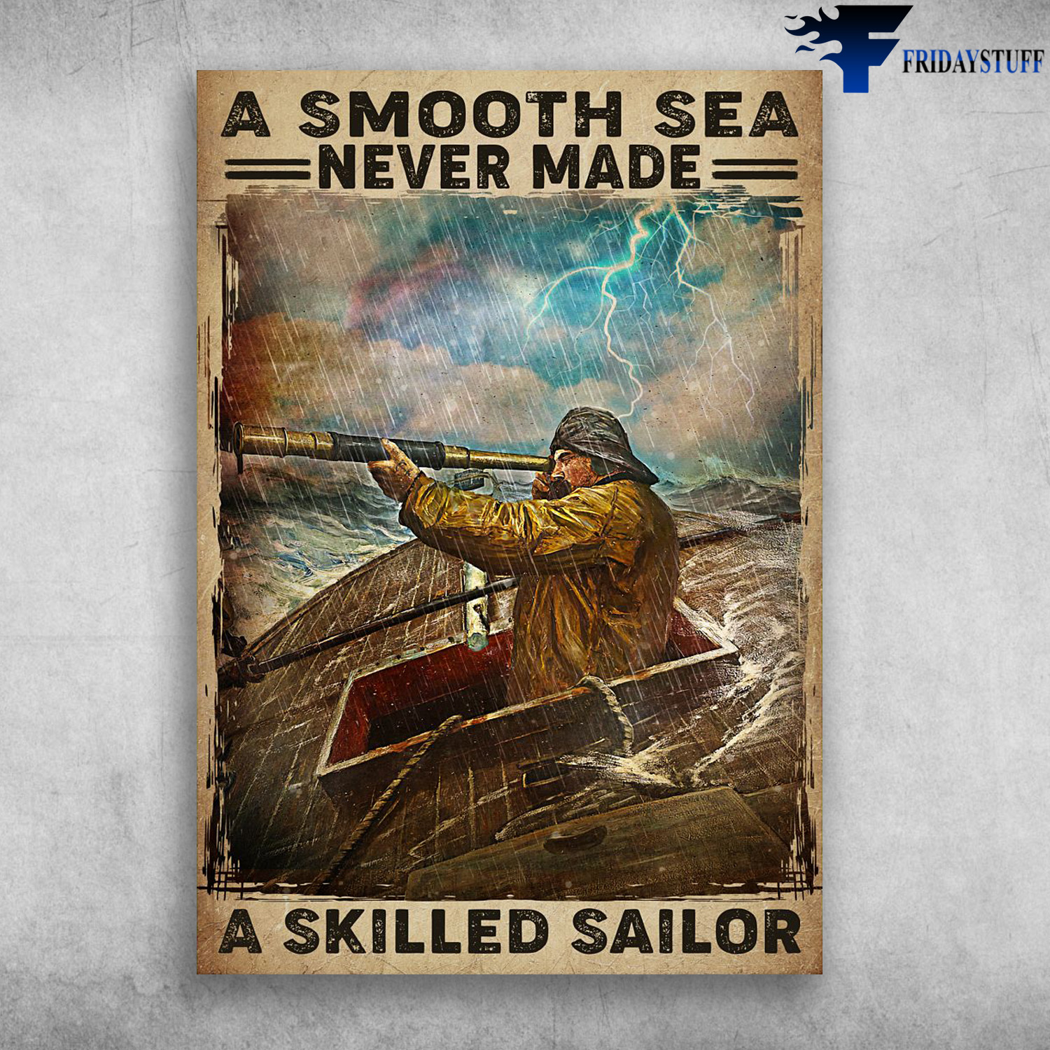 Man In The Storm, Old Sailor - A Smooth Sea, Never Made A Skilled Sailor