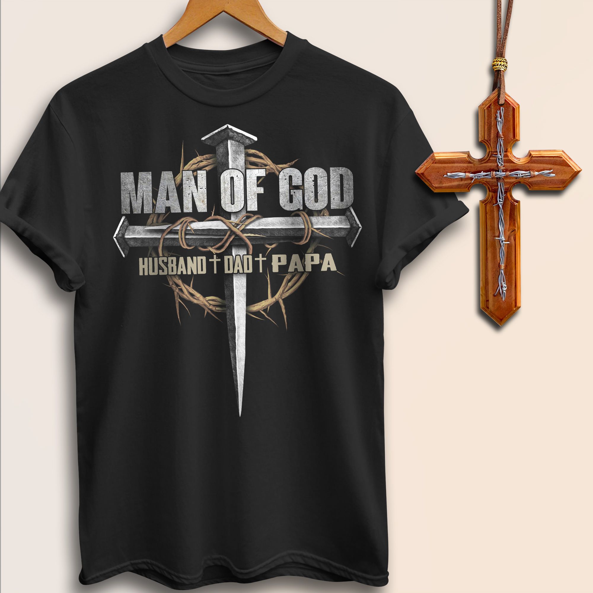 Man of god husband dad papa - Father's day gift