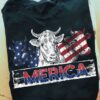 Merica - America independence day, cow lover