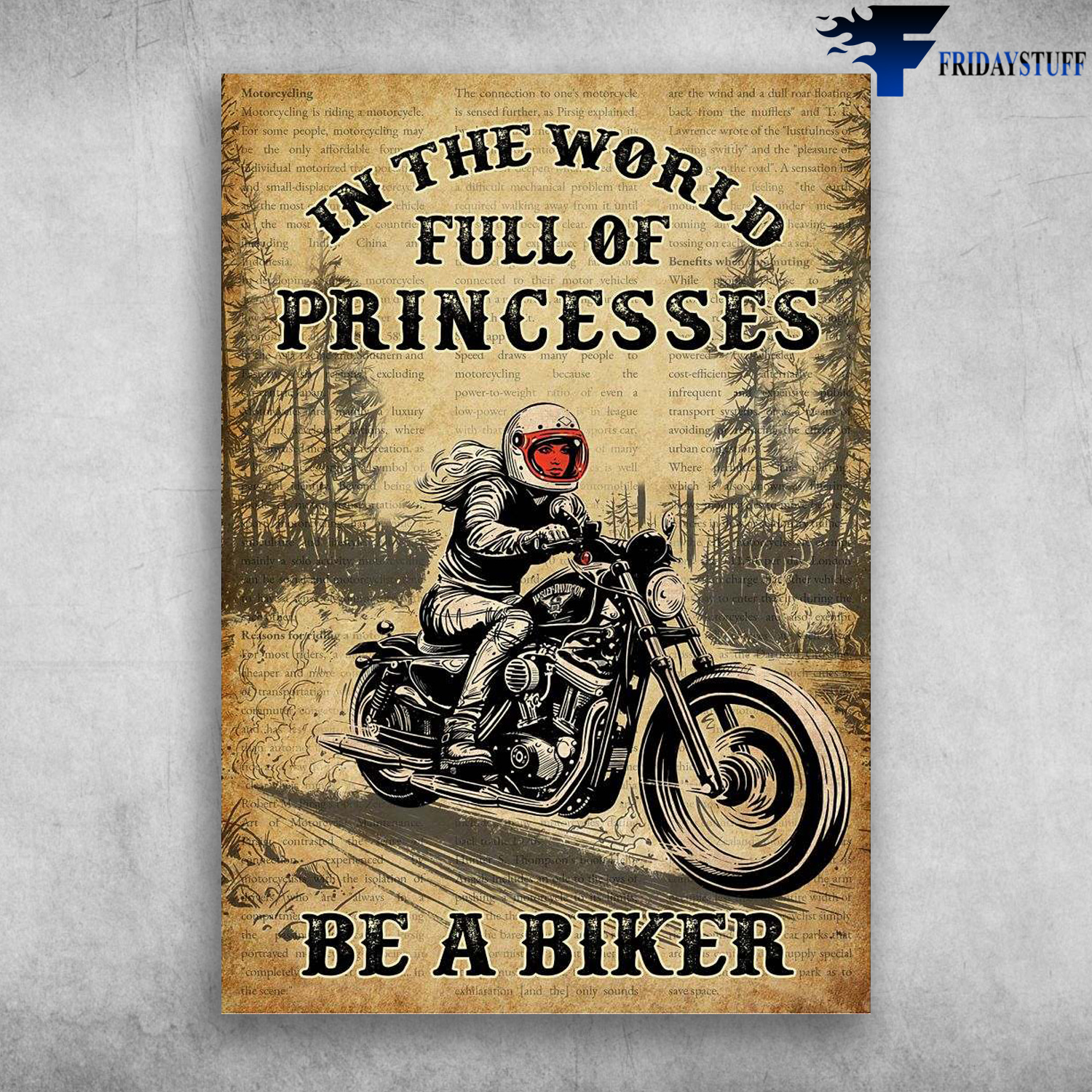 Motorcycle Lady, Racer Motorbike - In The World, Full Of Princesses, Be A Biker, Girl Motorbike, Biker Lover