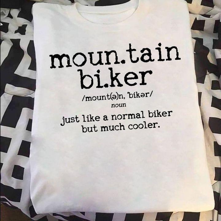 Mountain biker just like a normal biker but much cooler - Love riding bike