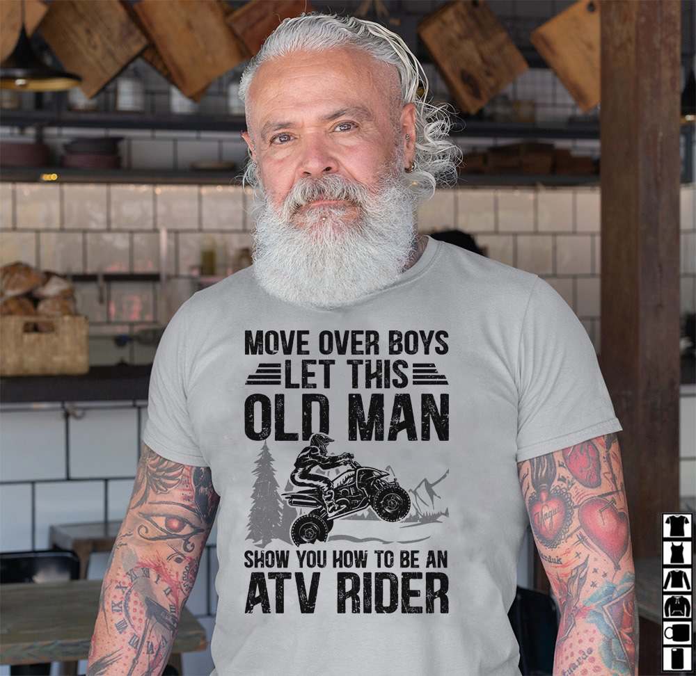 Move over boys let this old man show you how to be an ATV rider