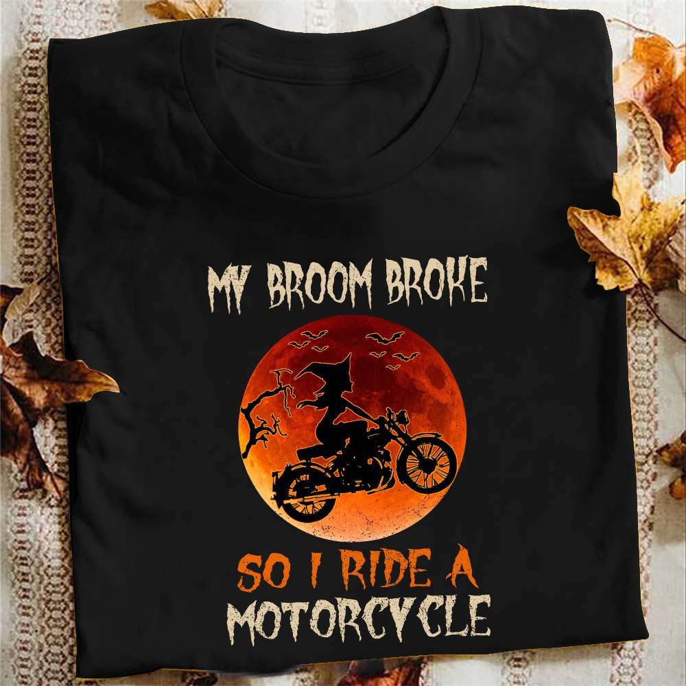 My broom broke so I rdie a motorcycle - Witch love motorcycle