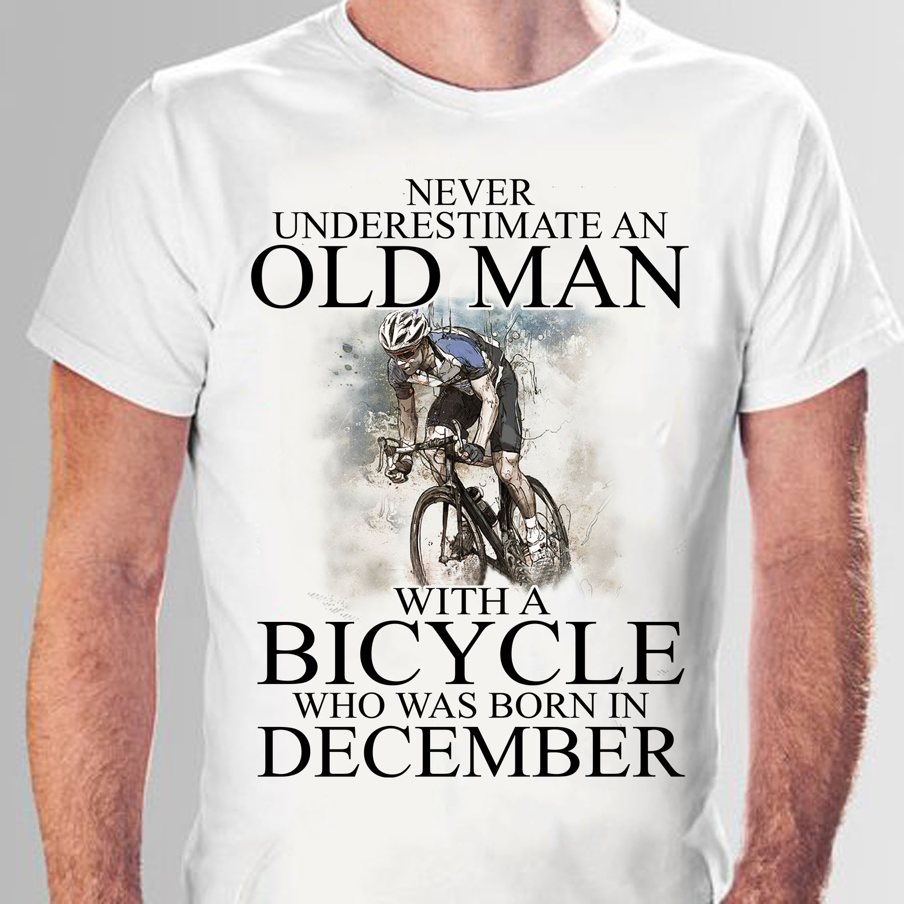 Never underestimate an old man with a bicycle who was born in December ...