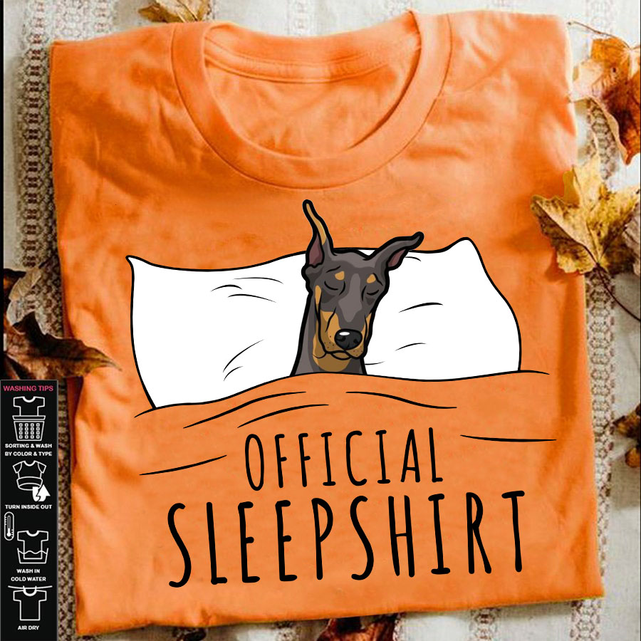Official sleep shirt - Dobermann dog, dog lover