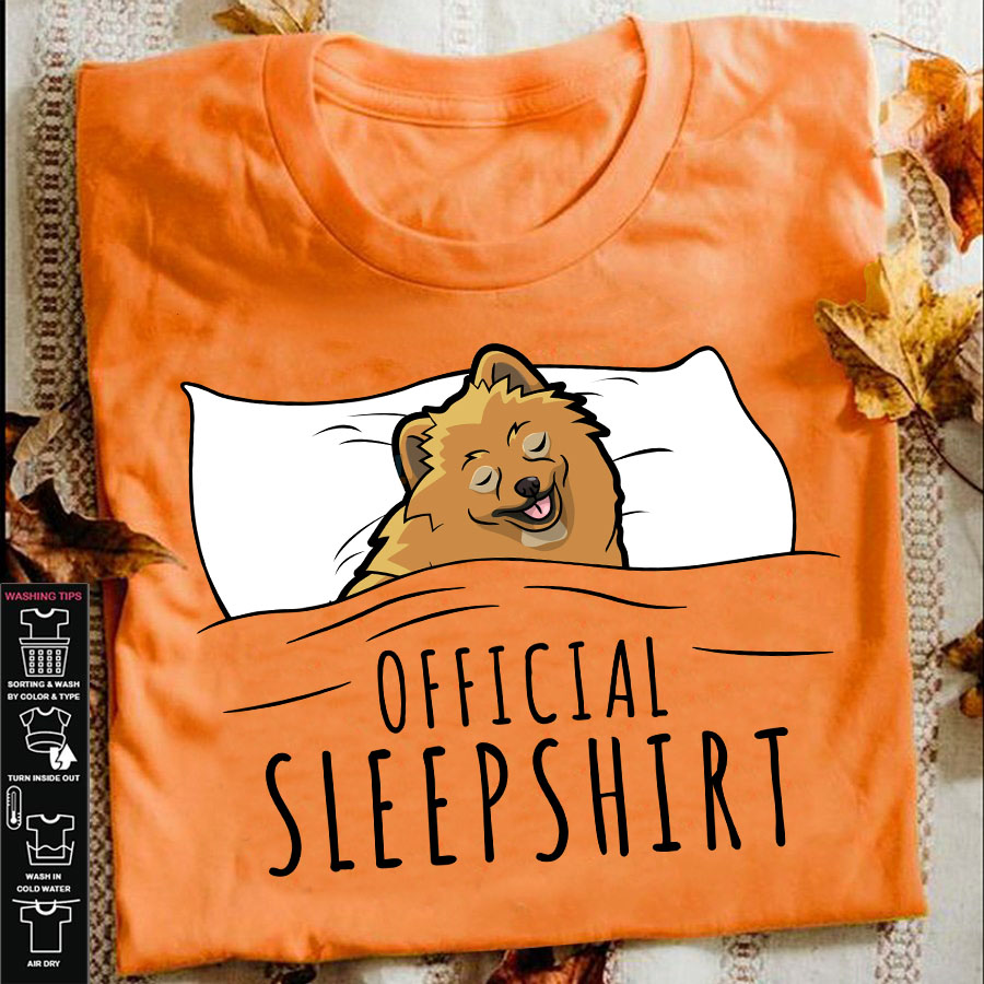 Official sleep shirt - Pomeranian dog, dog lover