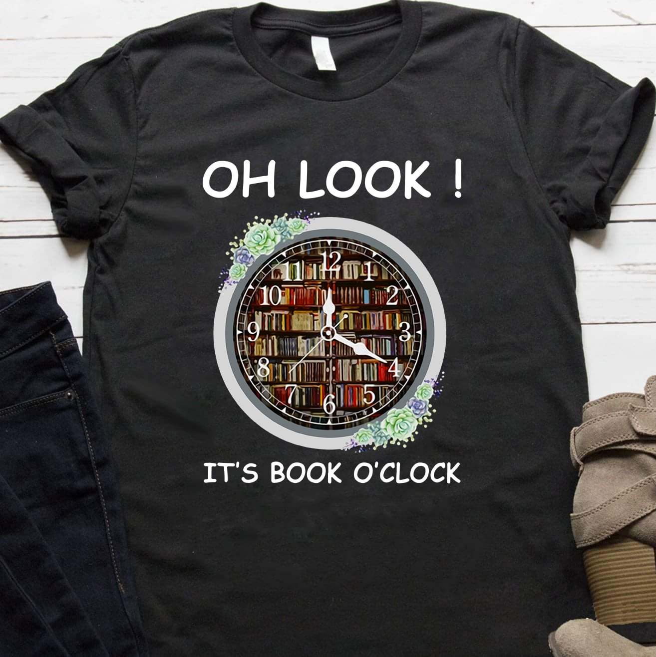 Oh look it's book o'clock - Book lover, book shelves