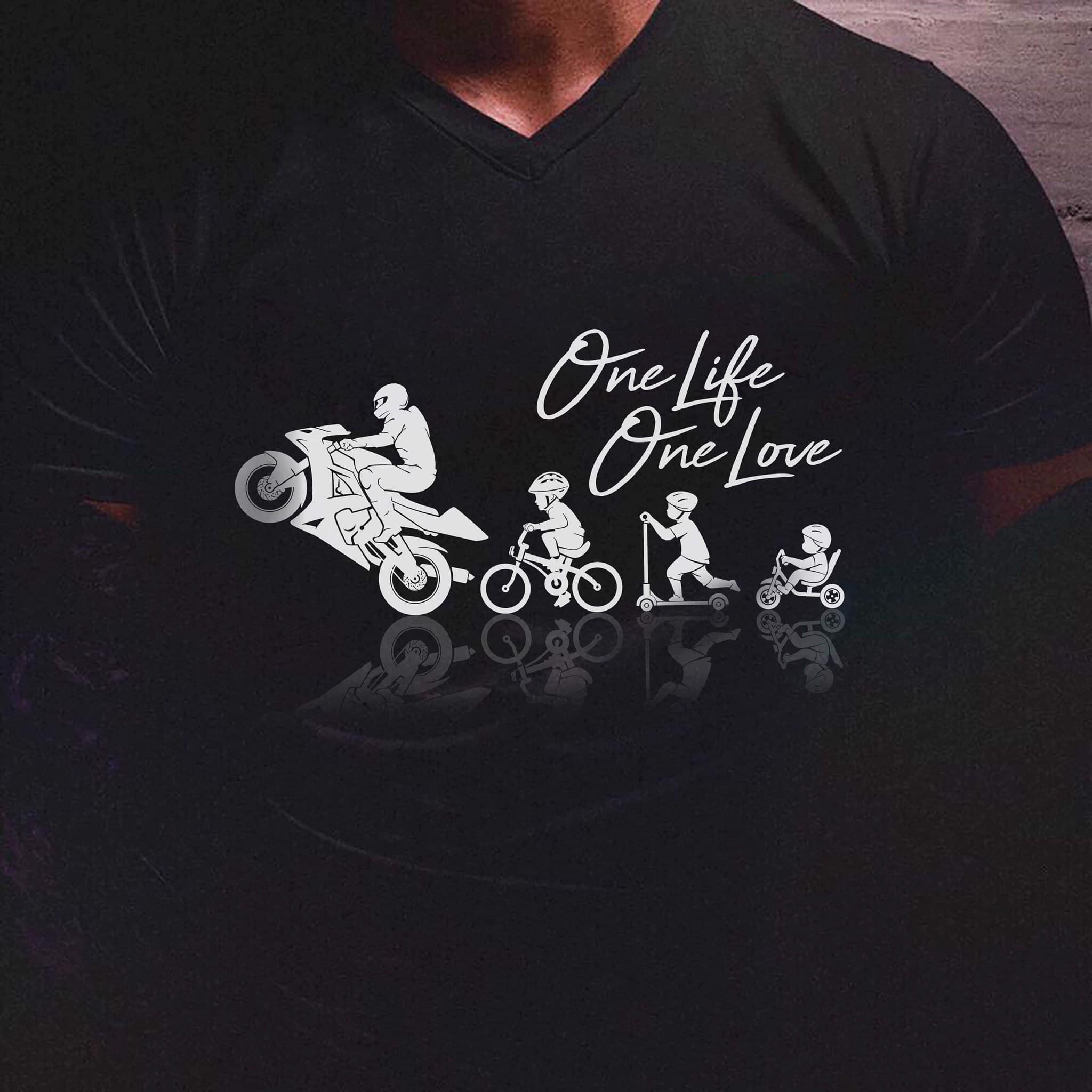 One life on love - Love riding motorcycle, motorcycle lover