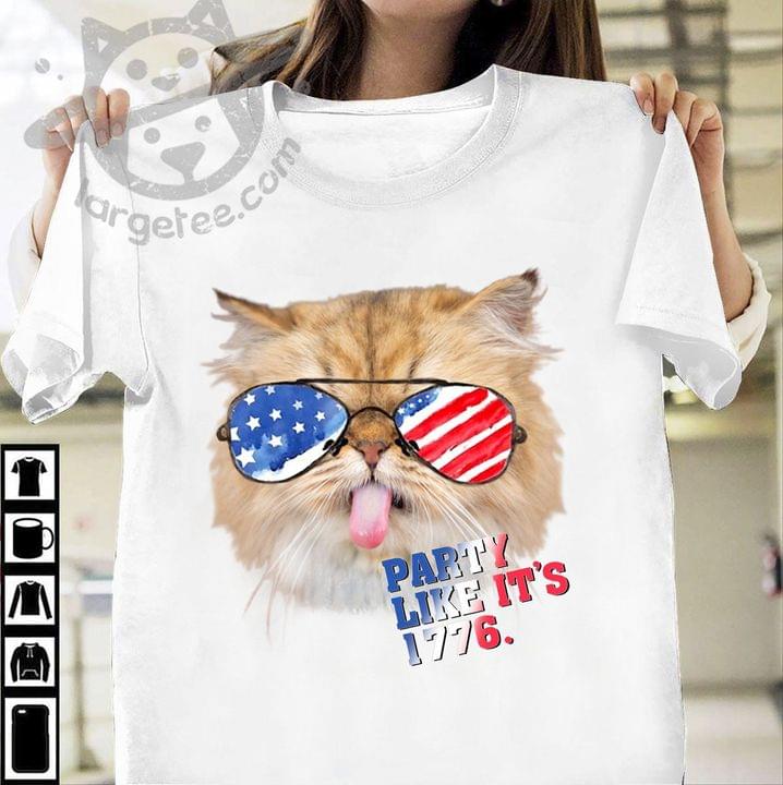 Party like it's 1776 - Cat lover, America flag