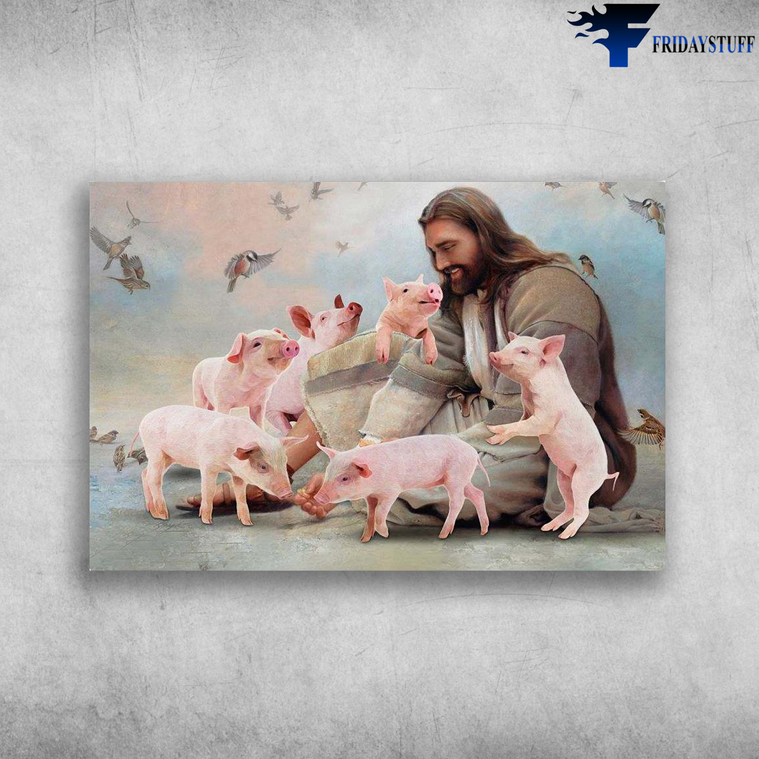 Pig God, Jesus And Pig Lover