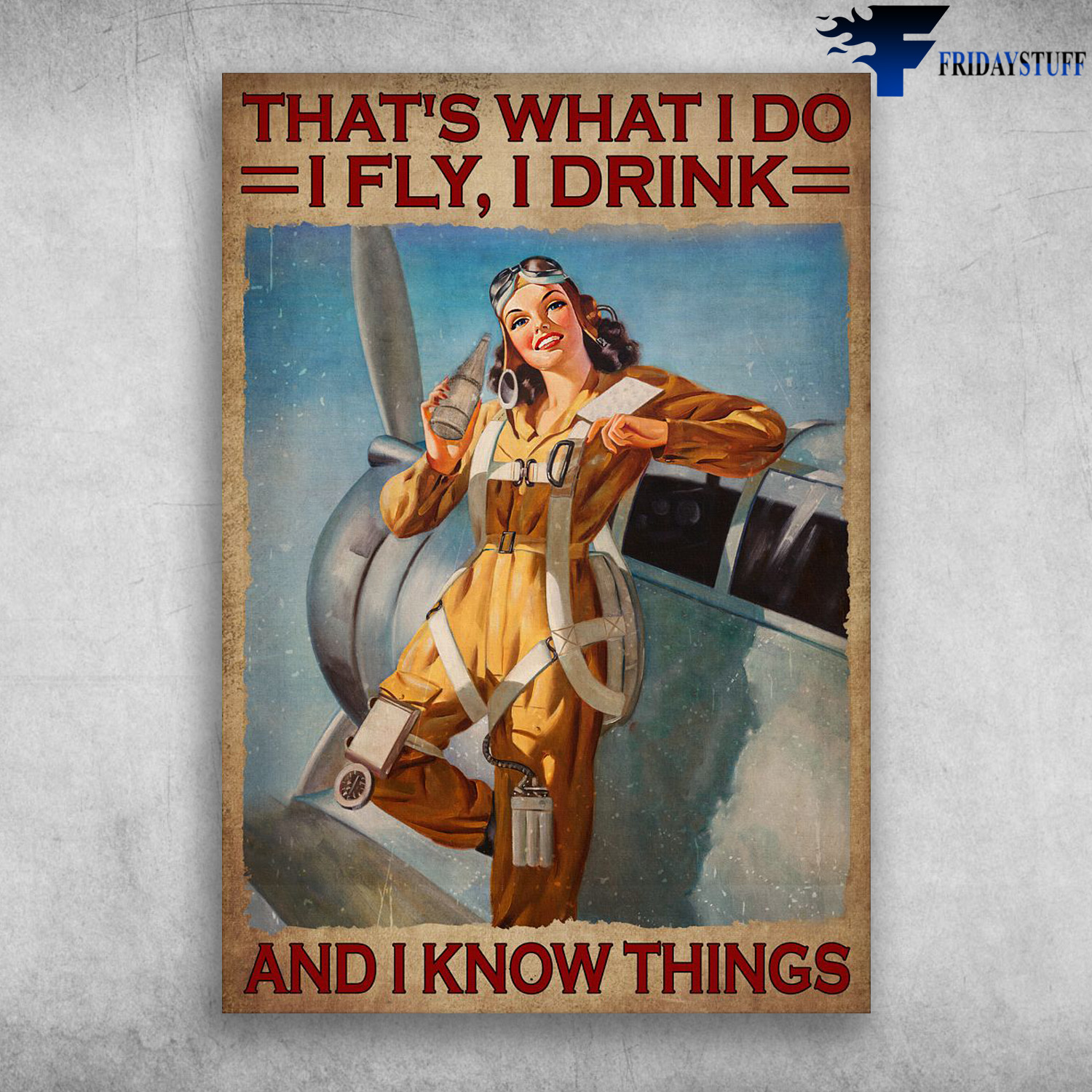 Pilot Woman - That's What I Do, I Fly, I Drink, And I Know Things