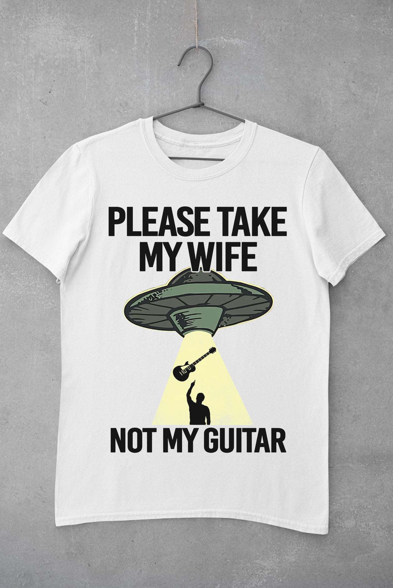 Please take my wife not my guitar - Guitar versus unidentified found object