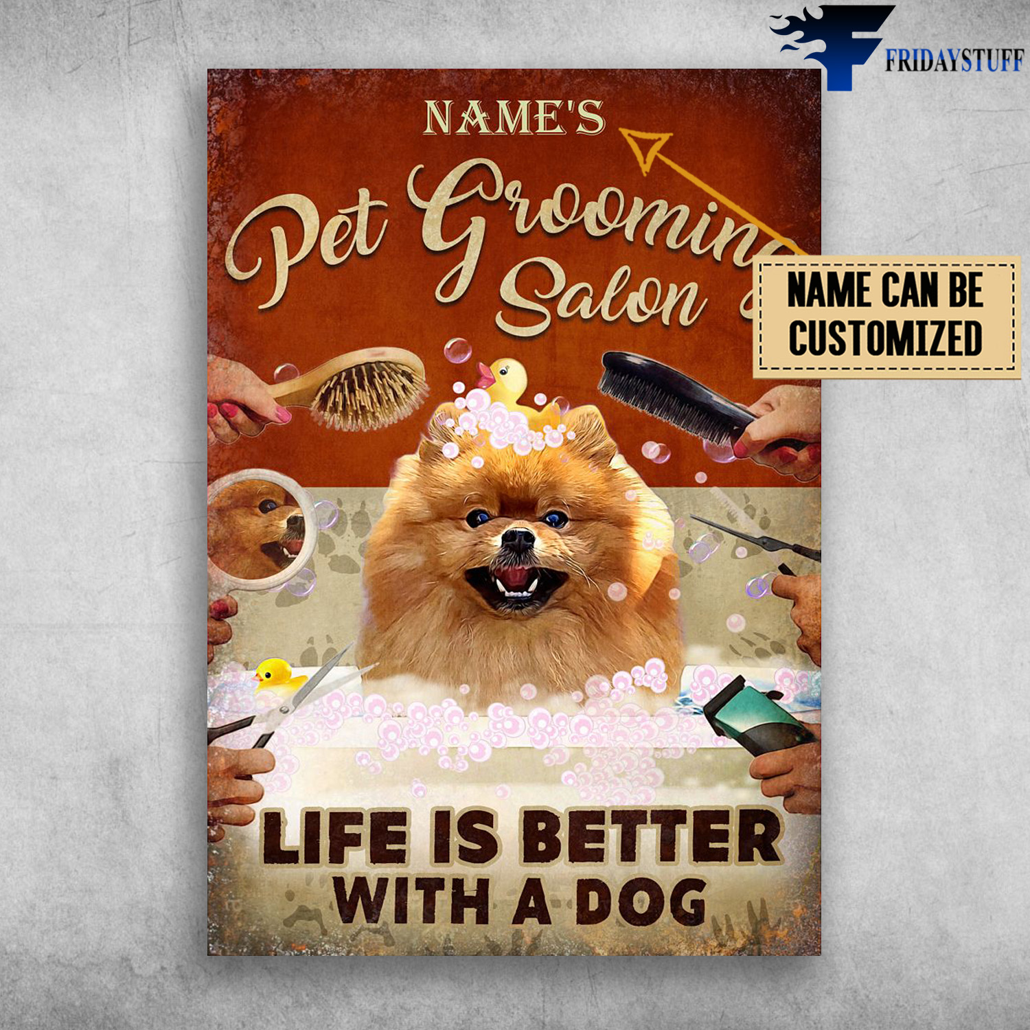 Pomeranian Dog, Pet Grooming Salon, Life Is Better With A Dog