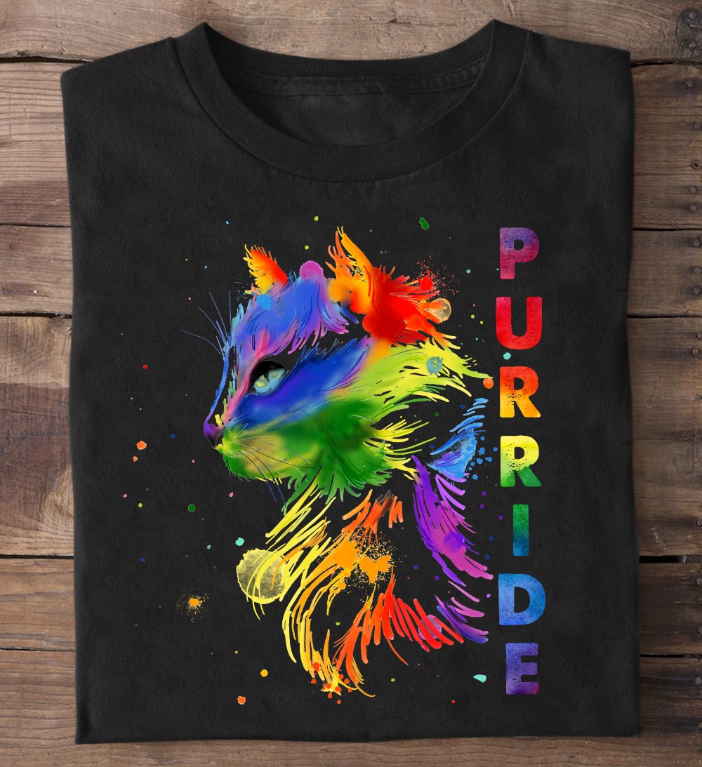 Purpride - Lgbt community, cat lover, colorful cat