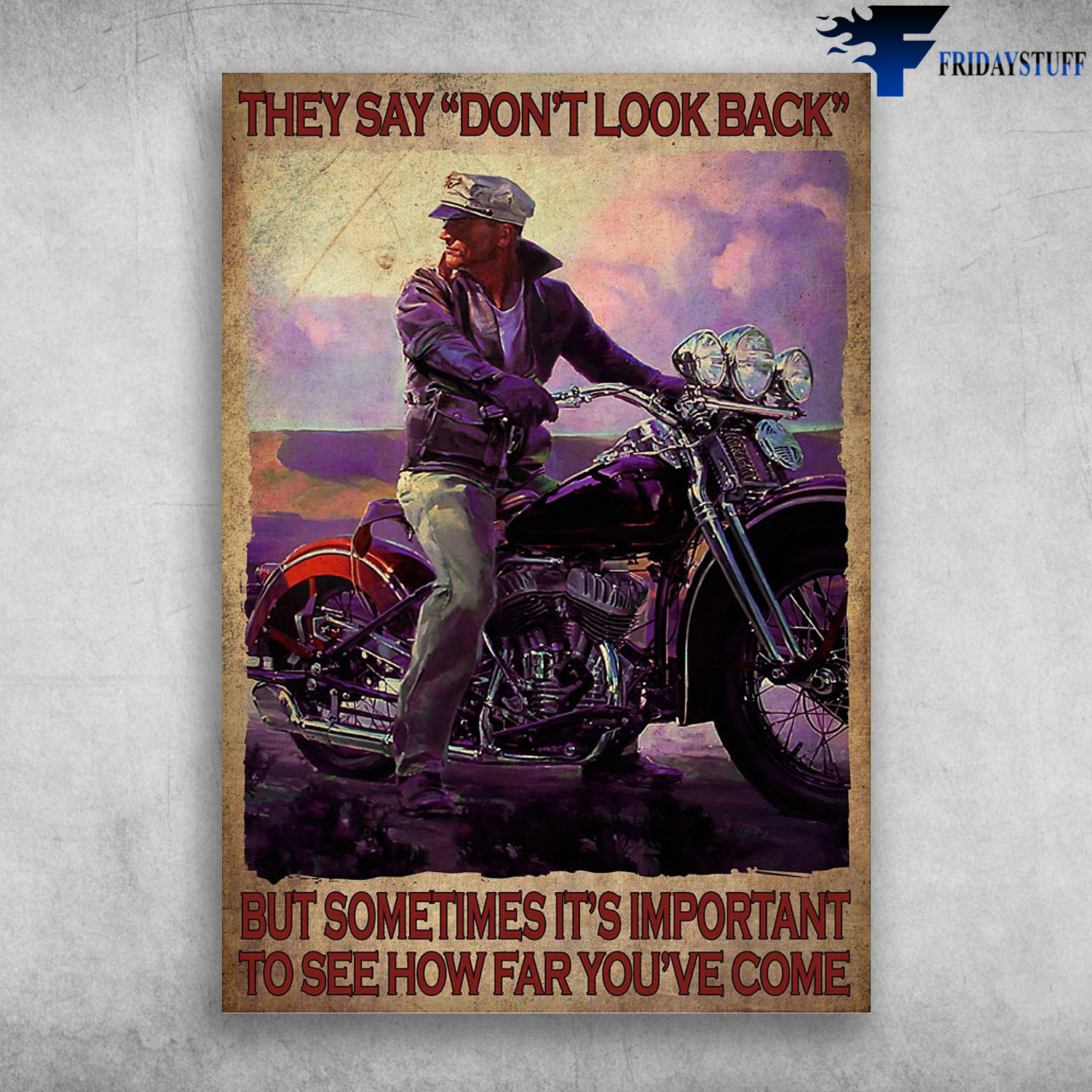 Racer Motorbike - They Say Don't Look Back, But Sometimes, It's Important To See, How Far You've Come