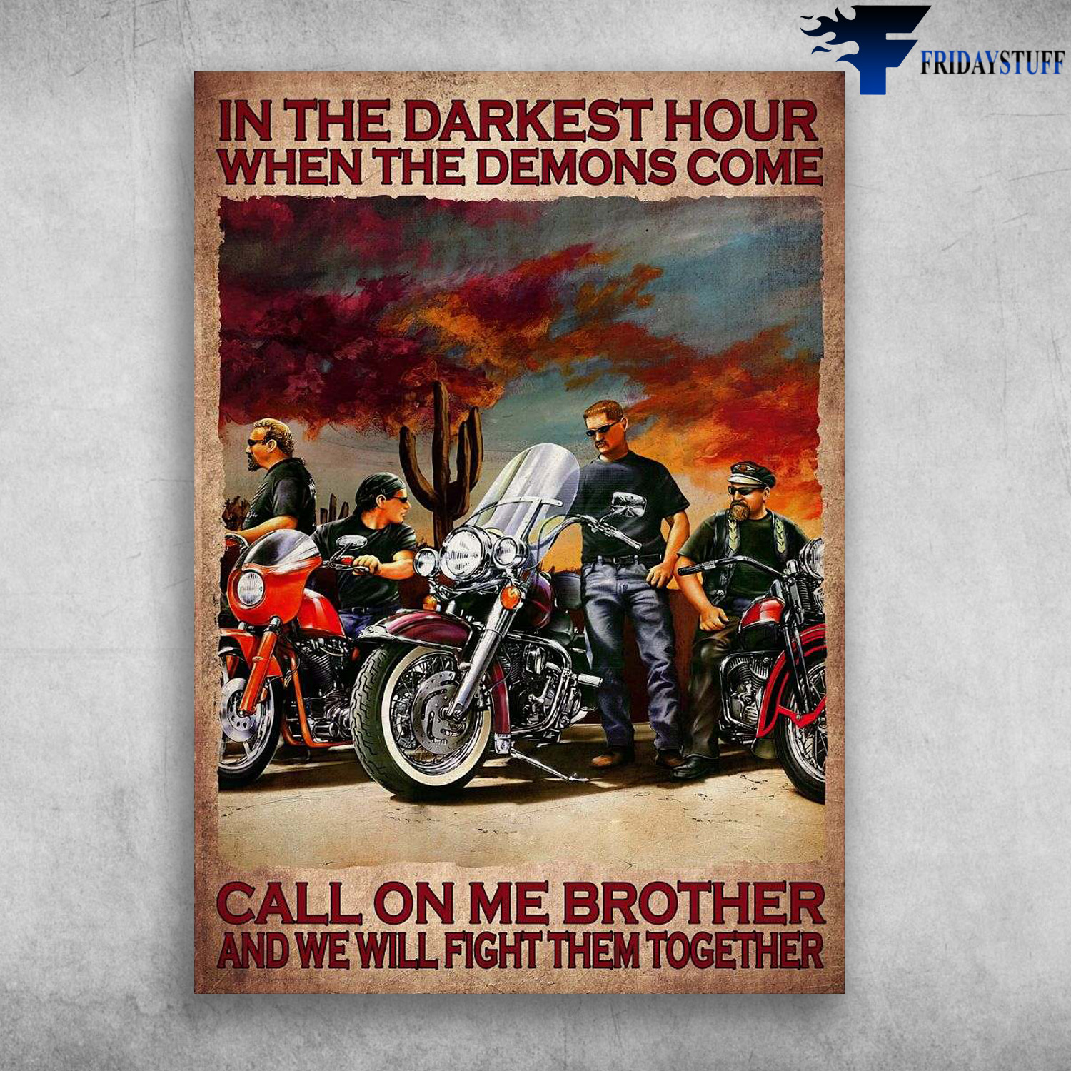Racing Club, Motorcycle Lover - In The Darkness Hour, When The Demons Come, Call On Me Brother, And We Will Fight Them Together