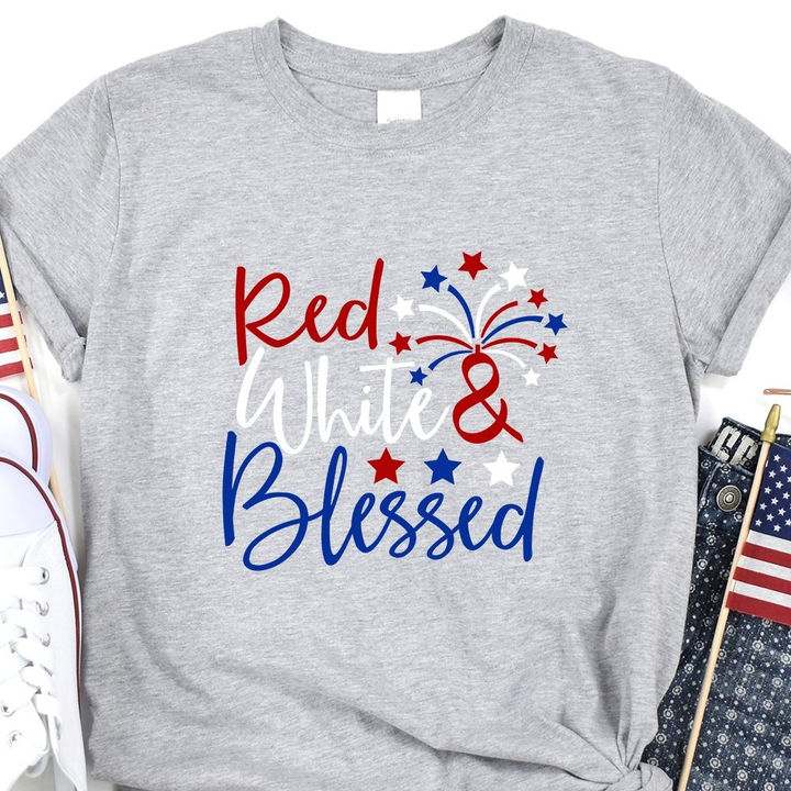Red white and blessed - America country, America independence day