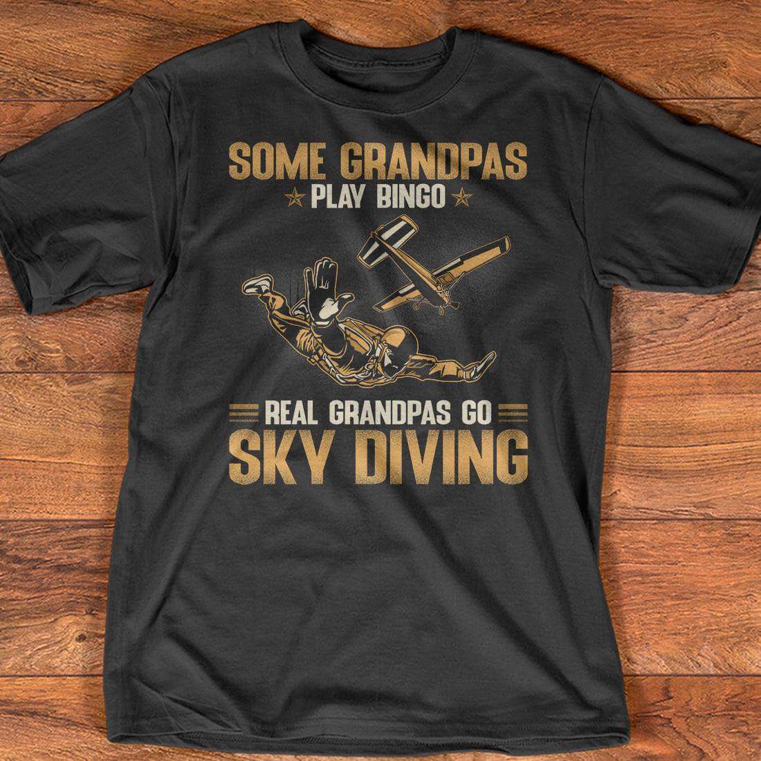 Some grandpas play bingo real grandpas go sky diving - Sky diving man