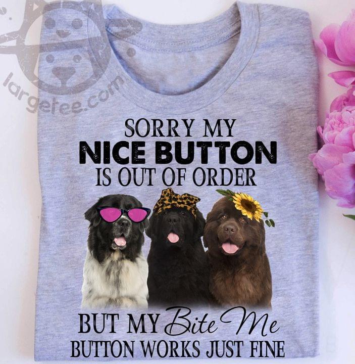 Sorry my nice button is out of order but my bite me button works just fine - labrador retriever