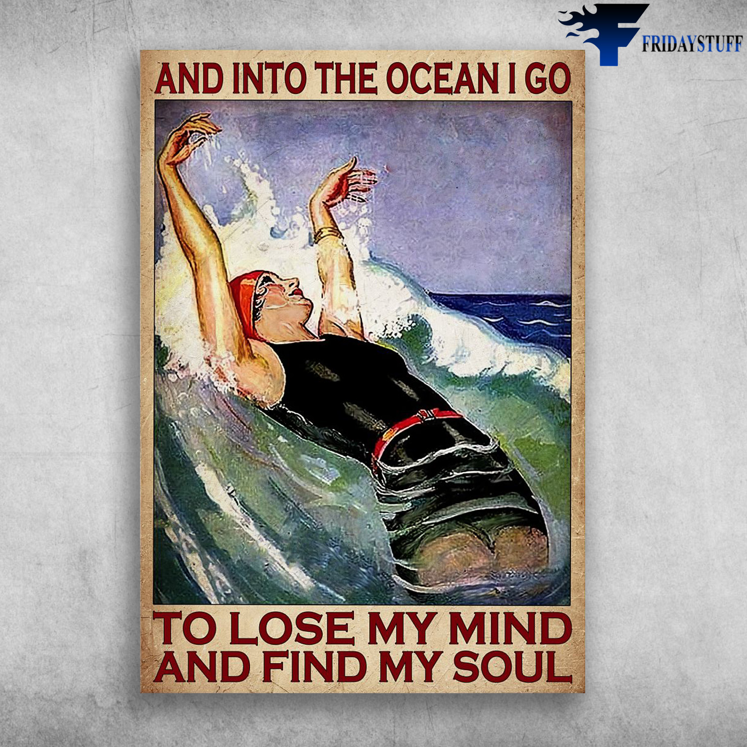 Swimming Athlete, Swimming Girl - And Into The Ocean, I Go To Lose My Mind, And Find My Soul