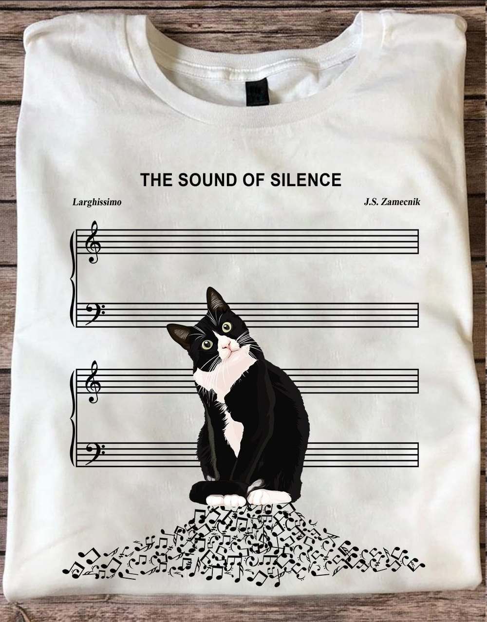 The sound of silence - Silent cat, tuxedo cat