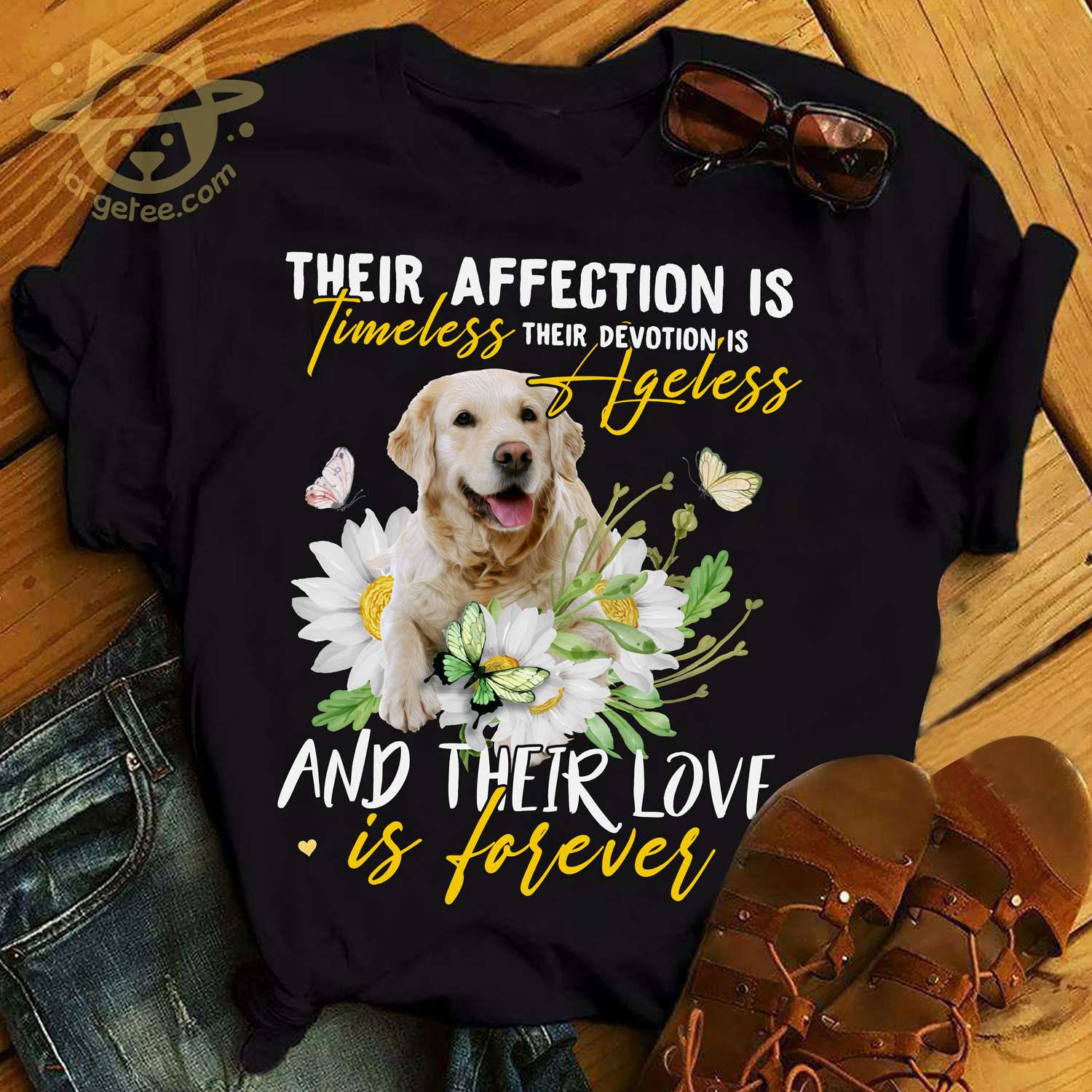 Their affection is timeless, their devotion is ageless and their love is forever - Golden dog
