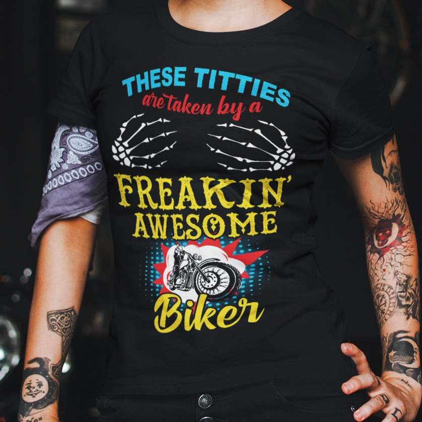 These titties are taken by a freakin awesome biker - Love riding bike