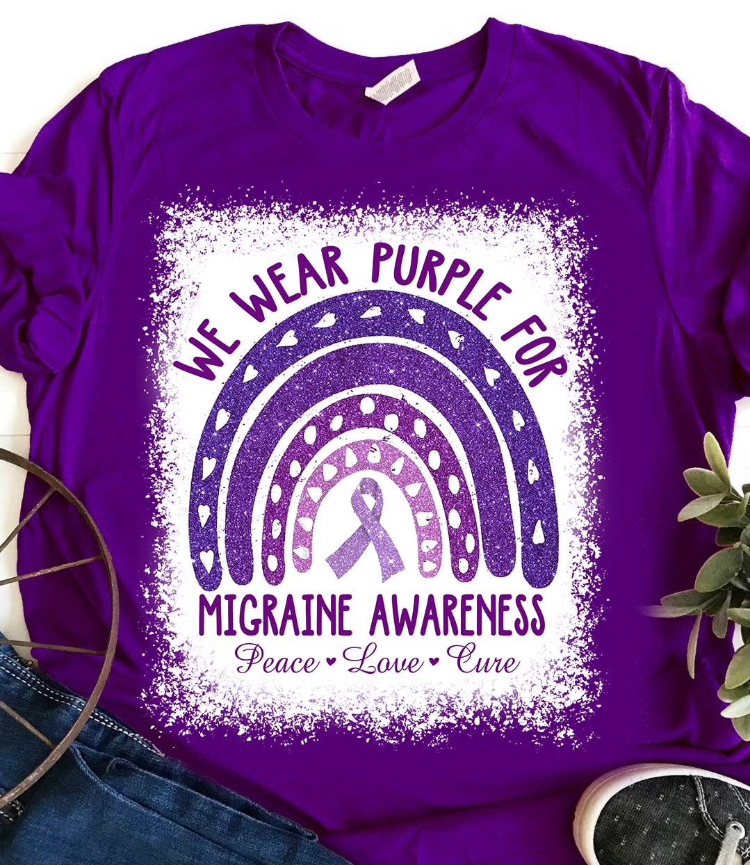 We wear purple for migraine awareness - Migraine awareness