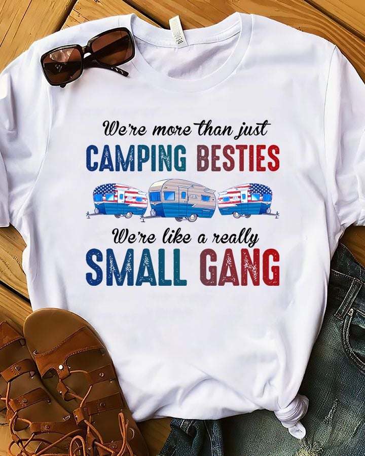 We're more than just camping besties we're like a really small gang - Camping car