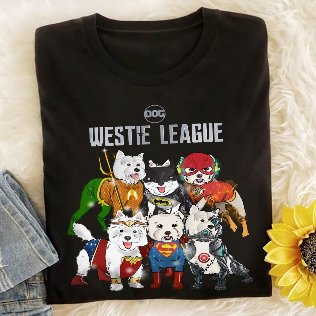 Westie league - Justice league, West Highland White Terrier